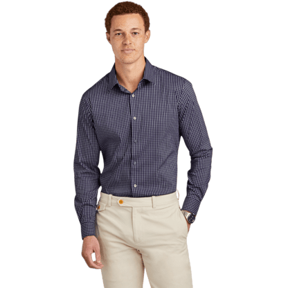 Brooks Brothers® Tech Stretch Patterned Shirt - Button Down Shirts - SwagWear