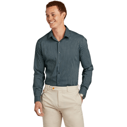 Brooks Brothers® Tech Stretch Patterned Shirt - Button Down Shirts - SwagWear