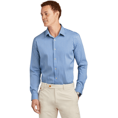 Brooks Brothers® Tech Stretch Patterned Shirt - Button Down Shirts - SwagWear