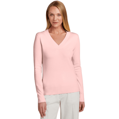 Brooks Brothers® Women’s Cotton Stretch V-Neck Sweater - Sweaters - SwagWear
