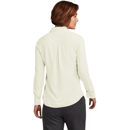 Brooks Brothers® Women’s Full-Button Satin Blouse - Button Down Shirts - SwagWear