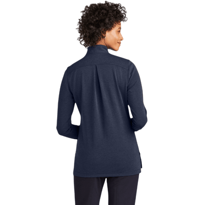 Brooks Brothers® Women’s Mid-Layer Stretch 1/2-Button - Long-Sleeved Polos - SwagWear