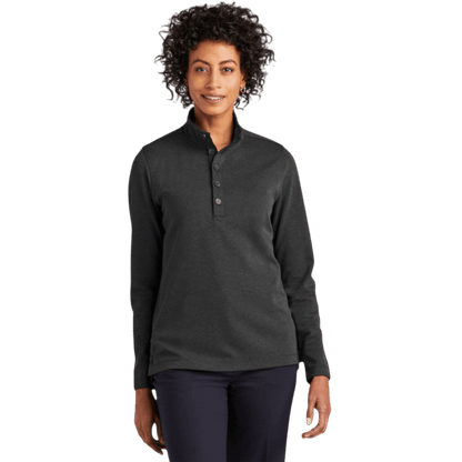 Brooks Brothers® Women’s Mid-Layer Stretch 1/2-Button - Long-Sleeved Polos - SwagWear