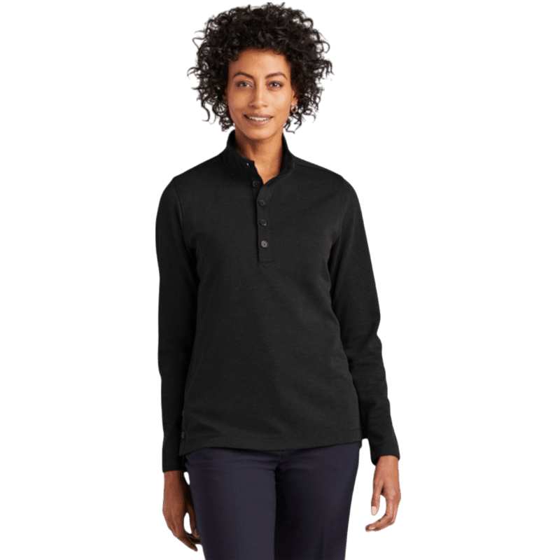 Brooks Brothers® Women’s Mid-Layer Stretch 1/2-Button - Long-Sleeved Polos - SwagWear
