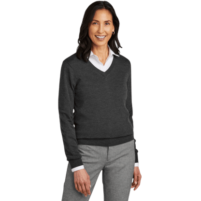 Brooks Brothers ® Women’s Washable Merino V-Neck Sweater - Sweaters - SwagWear