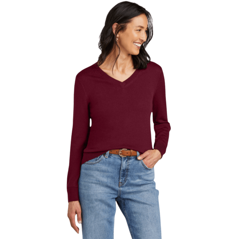 Brooks Brothers ® Women’s Washable Merino V-Neck Sweater - Sweaters - SwagWear