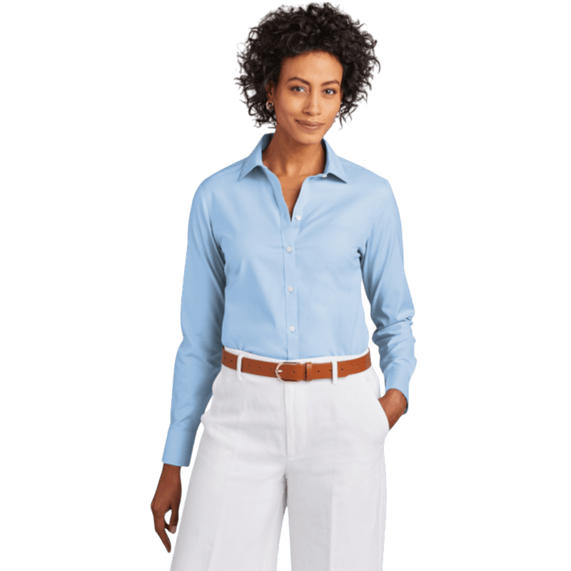 Brooks Brothers® Women’s Wrinkle-Free Stretch Pinpoint Shirt - Button Down Shirts - SwagWear