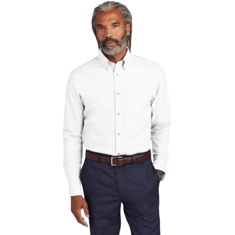 Brooks Brothers® Wrinkle-Free Stretch Pinpoint Shirt - Button Down Shirts - SwagWear
