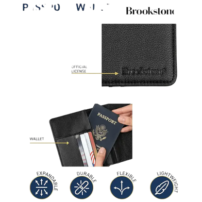 Brookstone RFID Passport Wallet - Passport Wallets - SwagWear