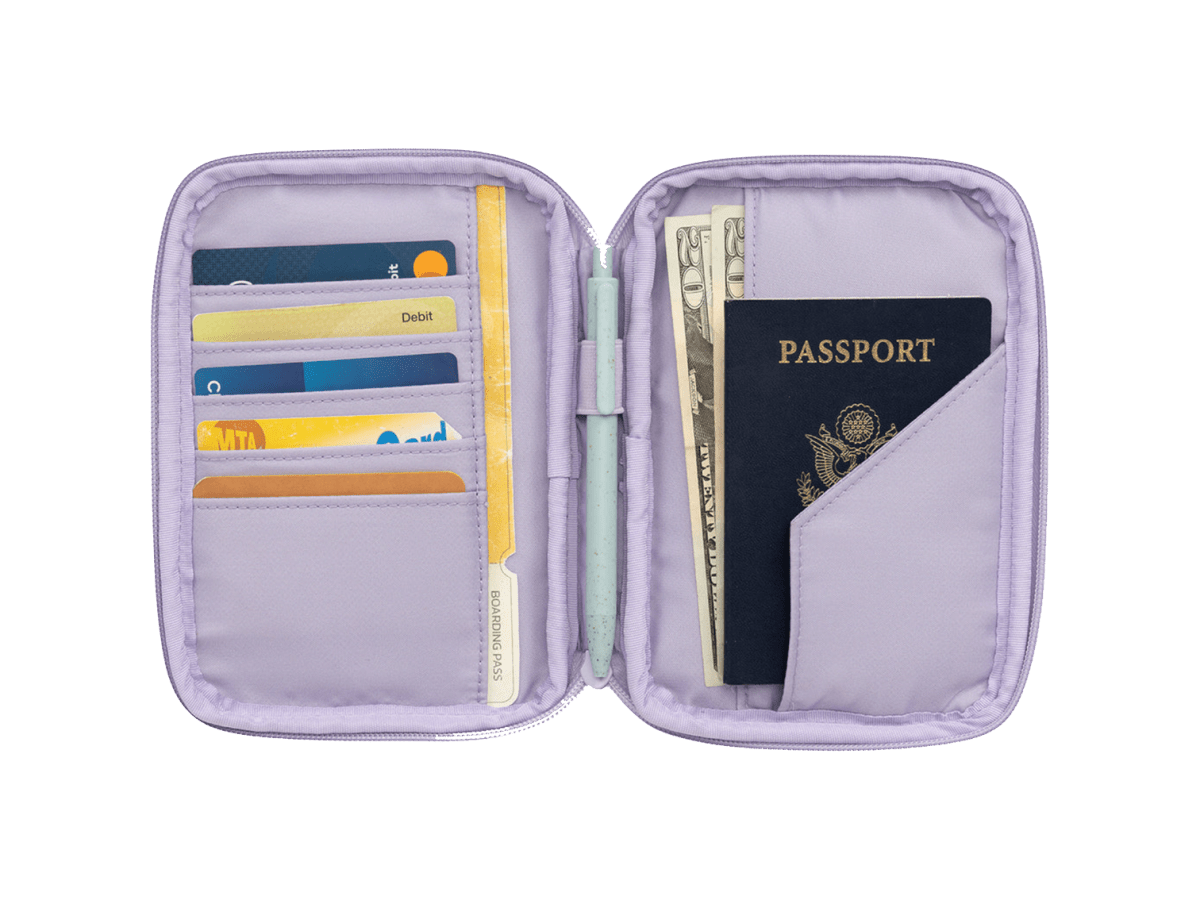 Calpak Luka Zippered Passport Wallet - Passport Wallets - SwagWear