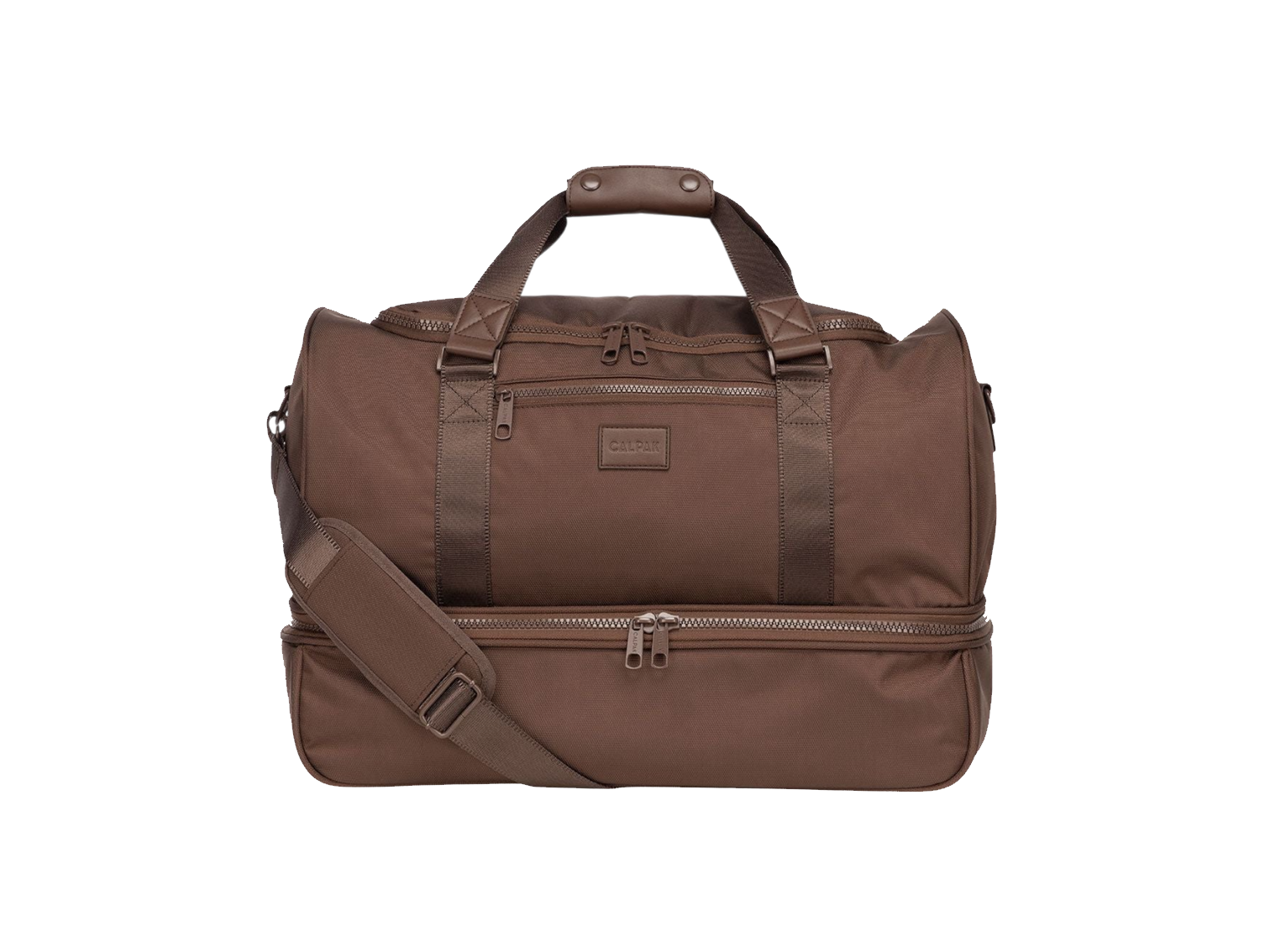 Calpak Stevyn Duffel Bag with Shoe Compartment - Walnut - Duffel Bags
