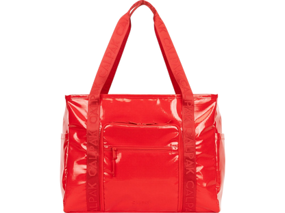 Calpak Terra 35L Water Resistant Zippered Tote Bag in Blossom - Red - Tote Bags