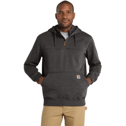 Carhartt ® Rain Defender ® Paxton Heavyweight Hooded Zip Mock Sweatshirt - Hoodies - SwagWear