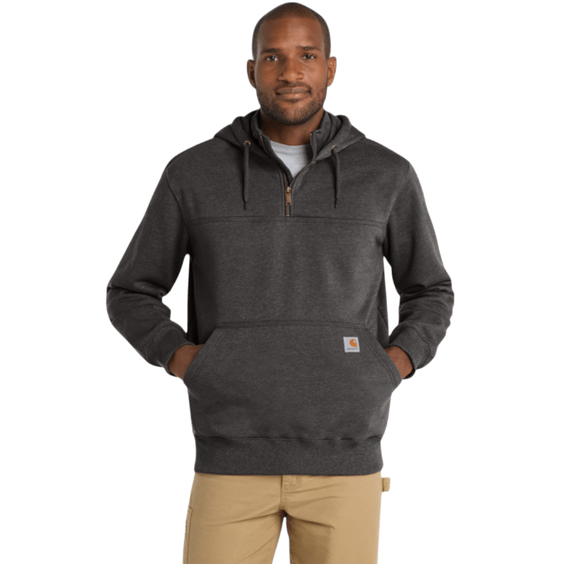 Carhartt ® Rain Defender ® Paxton Heavyweight Hooded Zip Mock Sweatshirt - Hoodies - SwagWear