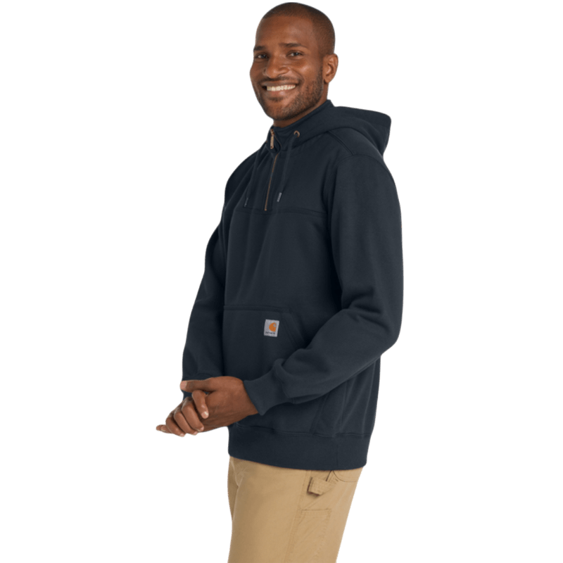Carhartt ® Rain Defender ® Paxton Heavyweight Hooded Zip Mock Sweatshirt - Hoodies - SwagWear