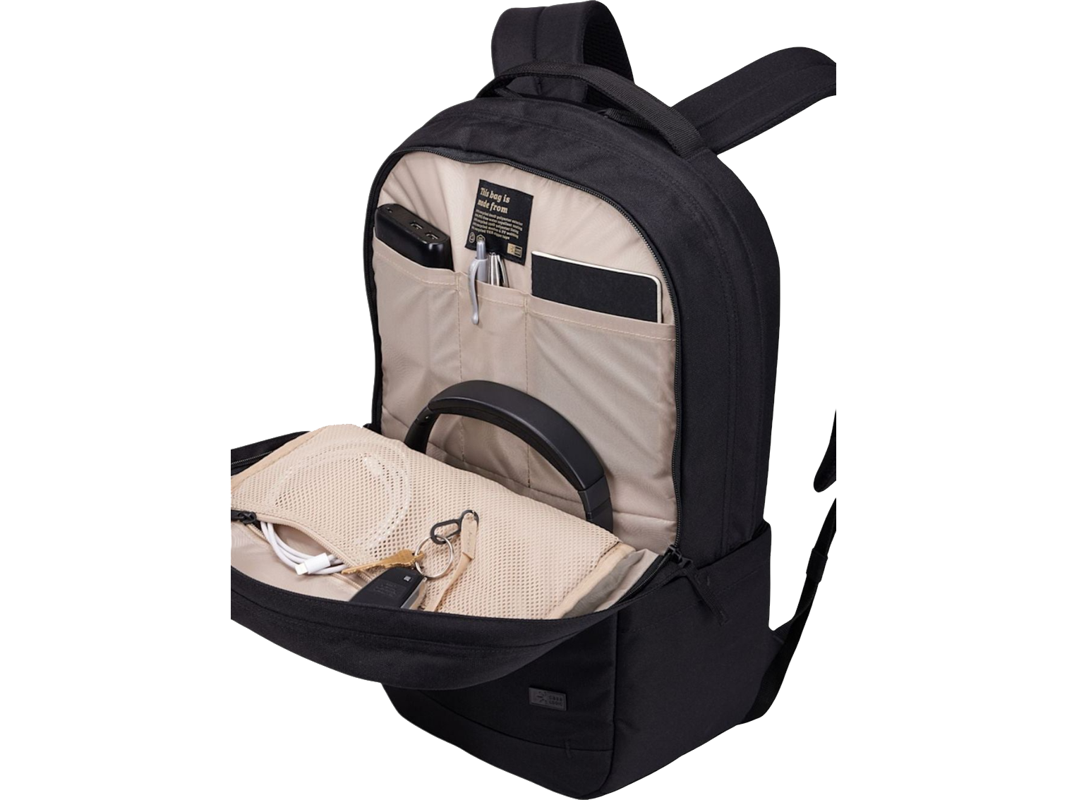Case Logic Invigo Recycled 16” Laptop Backpack - Black - Laptop Backpacks