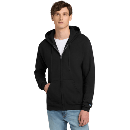 Champion® Powerblend® Full - Zip Hoodie - Full - Zip Hoodies - SwagWear