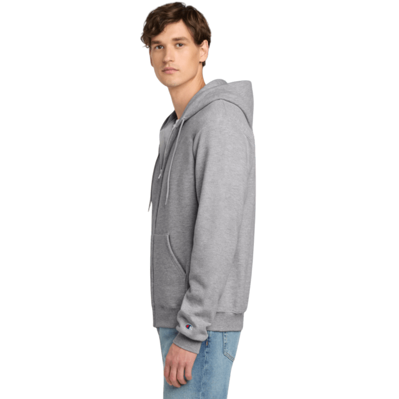 Champion® Powerblend® Full - Zip Hoodie - Full - Zip Hoodies - SwagWear