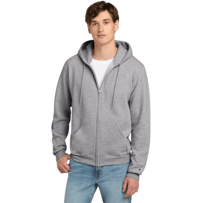 Champion® Powerblend® Full - Zip Hoodie - Full - Zip Hoodies - SwagWear