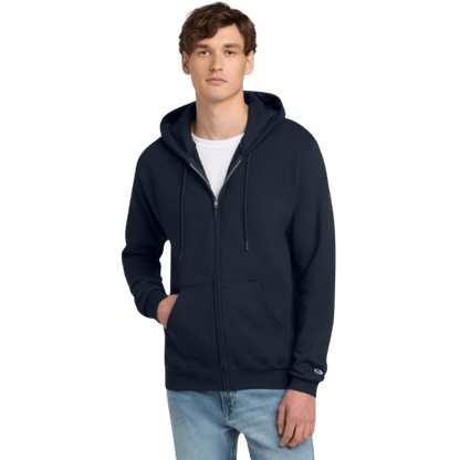 Champion® Powerblend® Full - Zip Hoodie - Full - Zip Hoodies - SwagWear