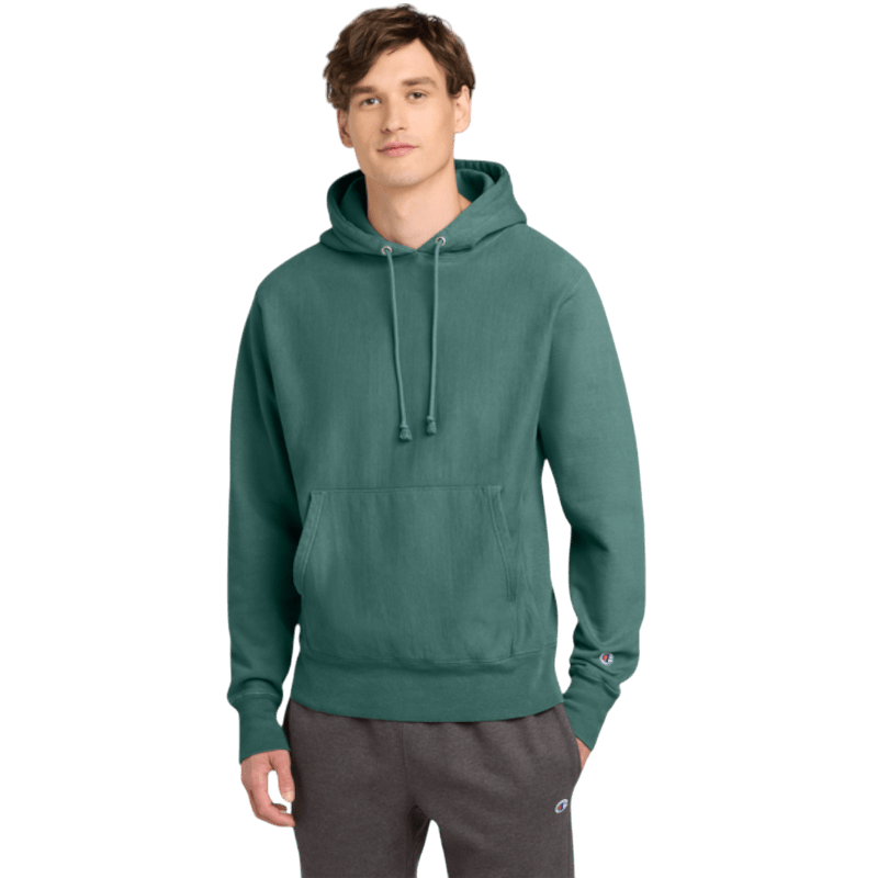 Champion ® Reverse Weave ® Garment - Dyed Hooded Sweatshirt - Hoodies - SwagWear