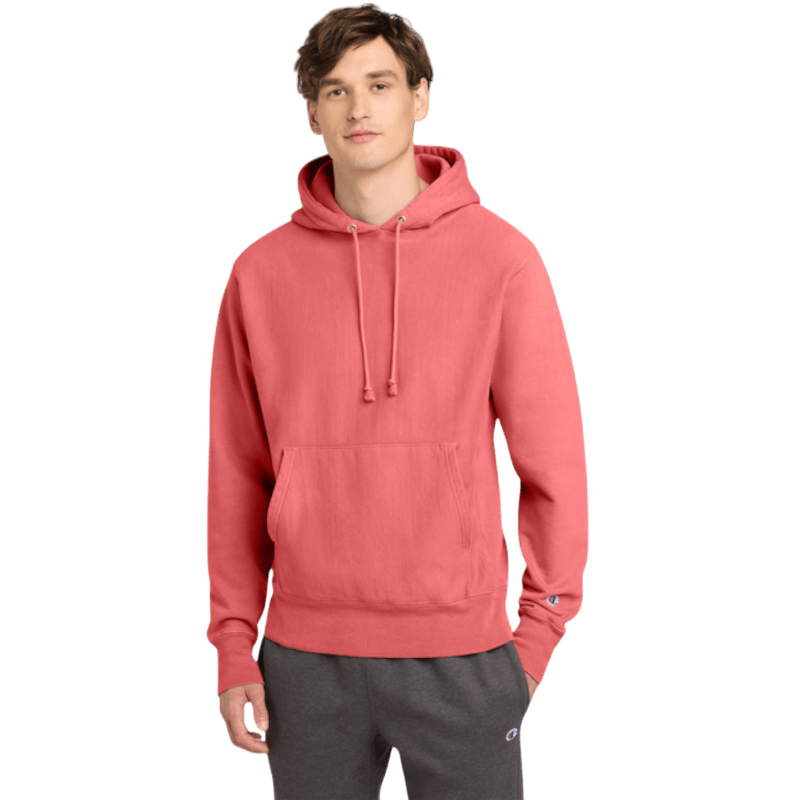 Champion ® Reverse Weave ® Garment - Dyed Hooded Sweatshirt - Hoodies - SwagWear