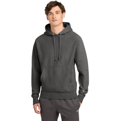 Champion ® Reverse Weave ® Garment - Dyed Hooded Sweatshirt - Hoodies - SwagWear