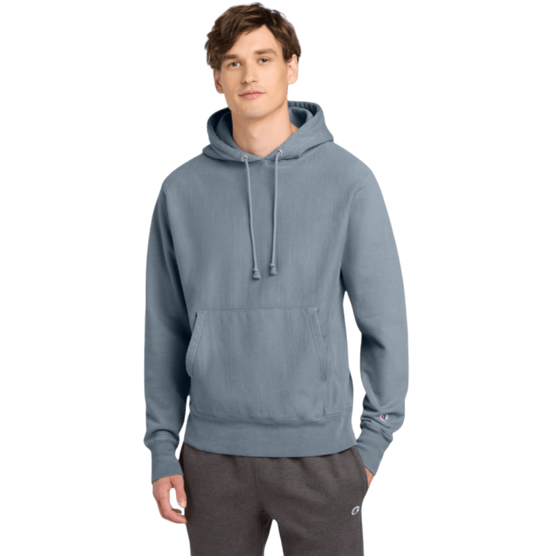 Champion ® Reverse Weave ® Garment - Dyed Hooded Sweatshirt - Hoodies - SwagWear