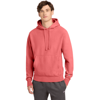 Champion ® Reverse Weave ® Garment-Dyed Hooded Sweatshirt - Hoodies - SwagWear