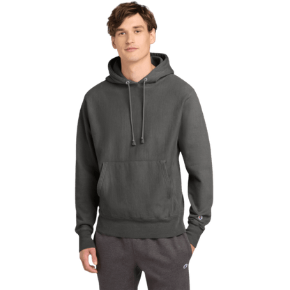 Champion ® Reverse Weave ® Garment-Dyed Hooded Sweatshirt - Hoodies - SwagWear