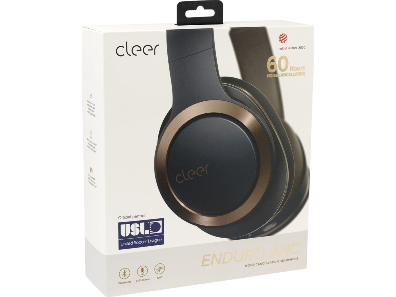 Cleer Enduro ANC Noise Cancelling Headphones - Navy - Headphones