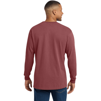 Comfort Colors ® Heavyweight Ring Spun Long Sleeve Pocket Tee - Long - Sleeved T-Shirts - SwagWear