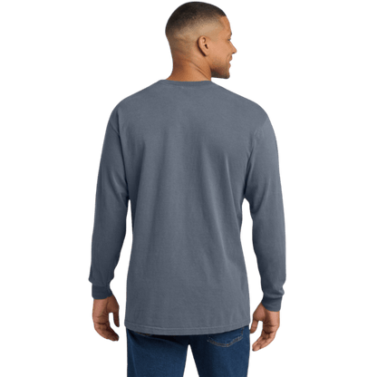 Comfort Colors ® Heavyweight Ring Spun Long Sleeve Pocket Tee - Long - Sleeved T-Shirts - SwagWear