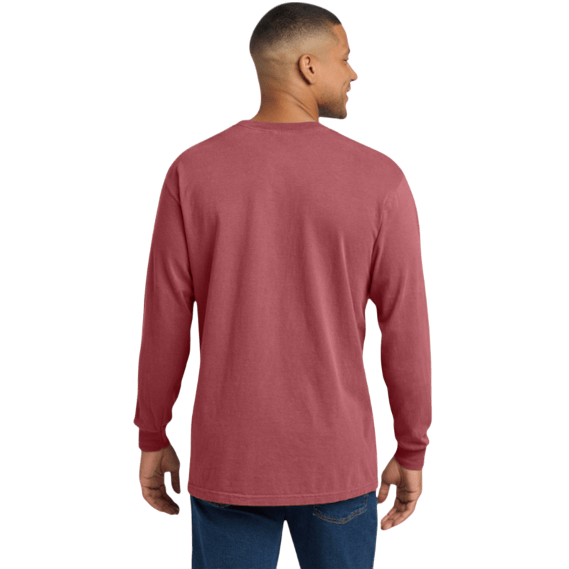 Comfort Colors ® Heavyweight Ring Spun Long Sleeve Pocket Tee - Long - Sleeved T-Shirts - SwagWear