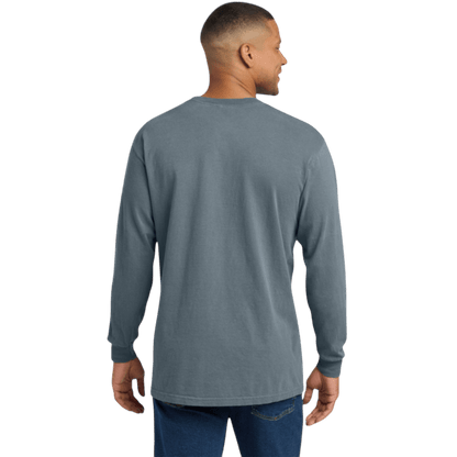 Comfort Colors ® Heavyweight Ring Spun Long Sleeve Pocket Tee - Long - Sleeved T-Shirts - SwagWear