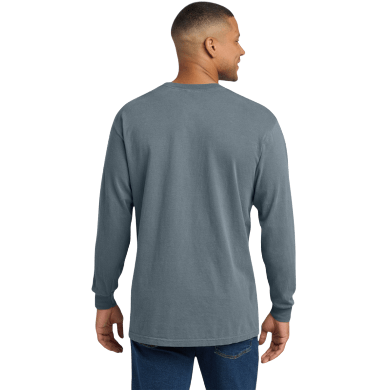 Comfort Colors ® Heavyweight Ring Spun Long Sleeve Pocket Tee - Long - Sleeved T-Shirts - SwagWear