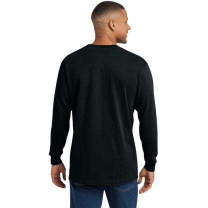 Comfort Colors ® Heavyweight Ring Spun Long Sleeve Pocket Tee - Long - Sleeved T-Shirts - SwagWear