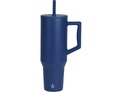 Commuter 40oz Tumbler - Navy Blue - Tumblers w/Straws - SwagWear