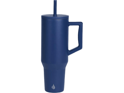 Commuter 40oz Tumbler - Navy Blue - Tumblers w/Straws - SwagWear