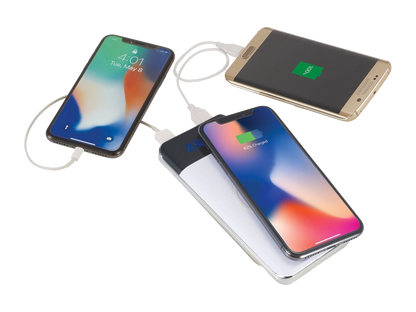 Constant 10000 mAh Wireless Power Bank w/Display - White - Wireless Power Banks