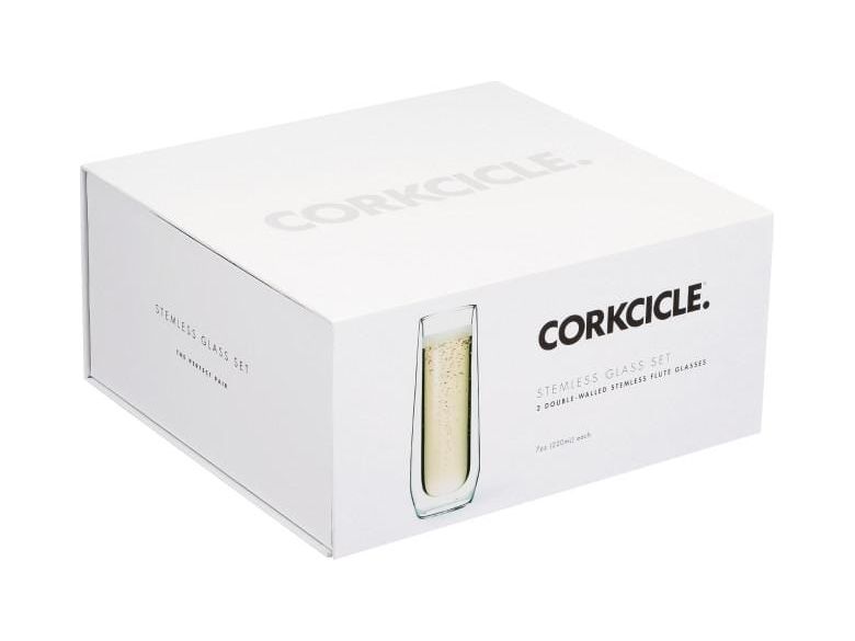 CORKCICLE® Flute Glass Set (2) - Drinkware Sets