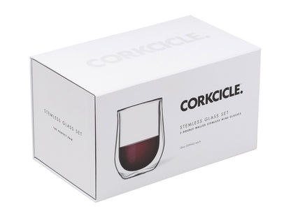 CORKCICLE® Stemless Glass Set (2) - Drinkware Sets