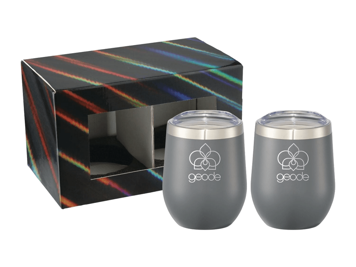 Corzo Cup 12oz 2 in 1 Gift Set - Drinkware Sets - SwagWear