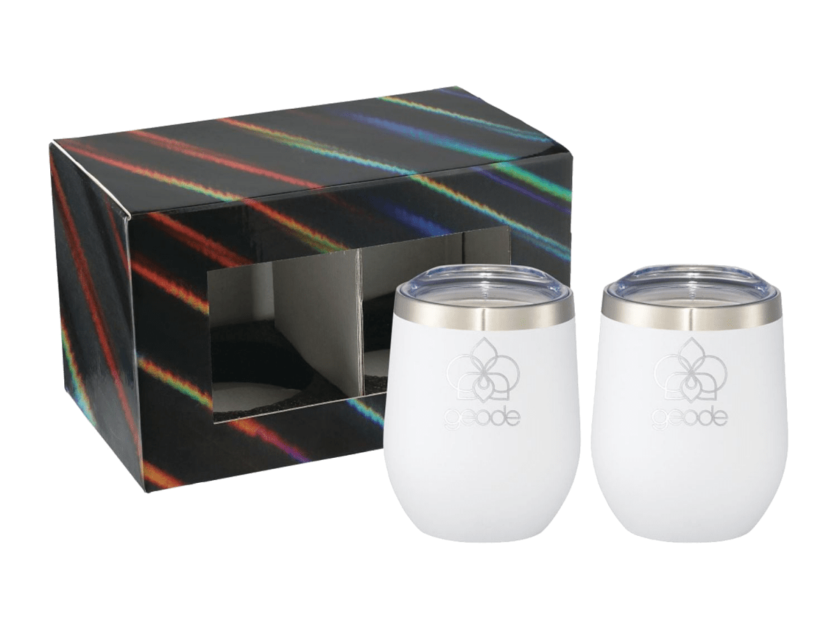 Corzo Cup 12oz 2 in 1 Gift Set - Drinkware Sets - SwagWear