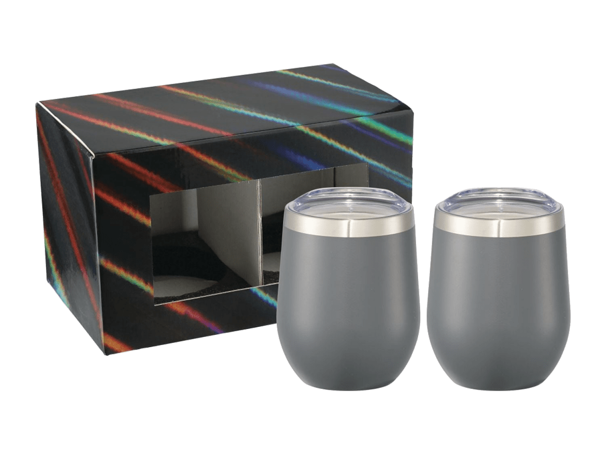 Corzo Cup 12oz 2 in 1 Gift Set - Drinkware Sets - SwagWear