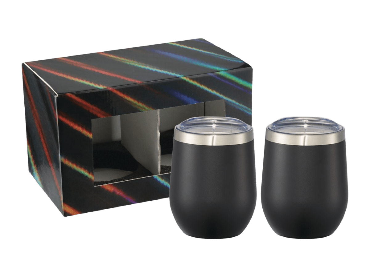 Corzo Cup 12oz 2 in 1 Gift Set - Drinkware Sets - SwagWear