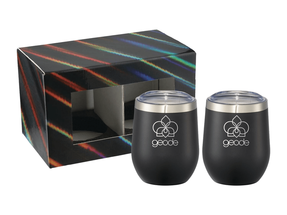 Corzo Cup 12oz 2 in 1 Gift Set - Drinkware Sets - SwagWear