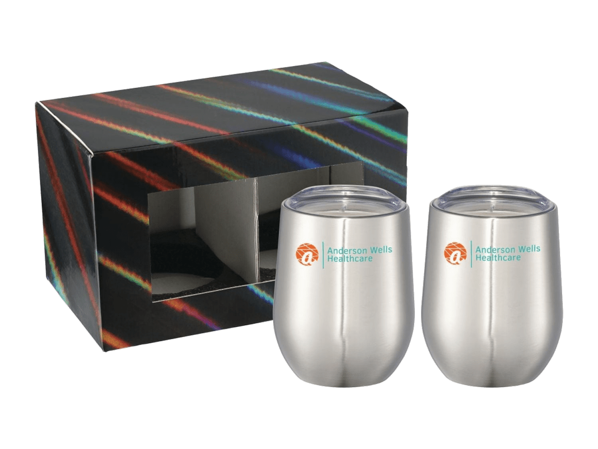 Corzo Cup 12oz 2 in 1 Gift Set - Drinkware Sets - SwagWear