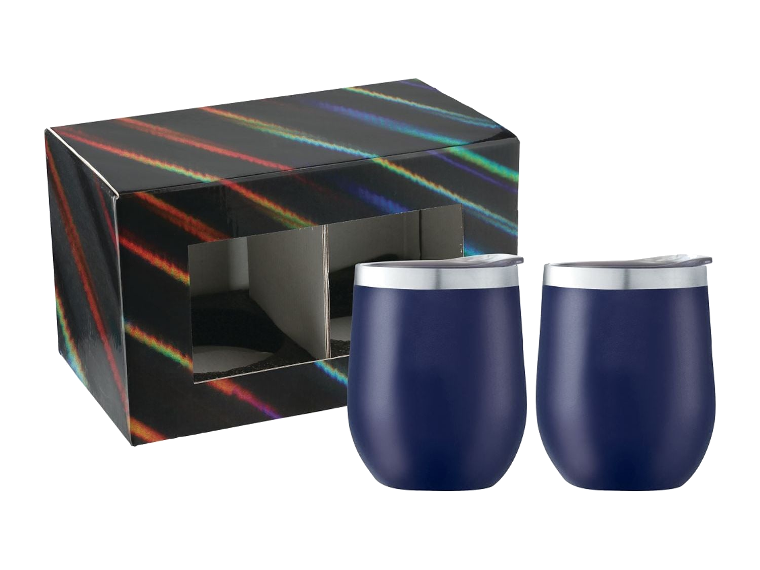 Corzo Cup 12oz 2 in 1 Gift Set - Navy - Drinkware Sets