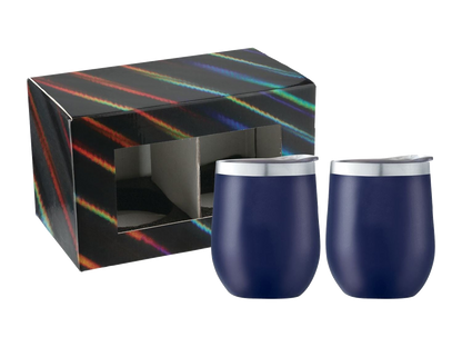 Corzo Cup 12oz 2 in 1 Gift Set - Navy - Drinkware Sets